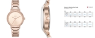 DKNY Women's Modernist Rose Gold-Tone Stainless Steel Bracelet Watch 32mm, Created for Macy's